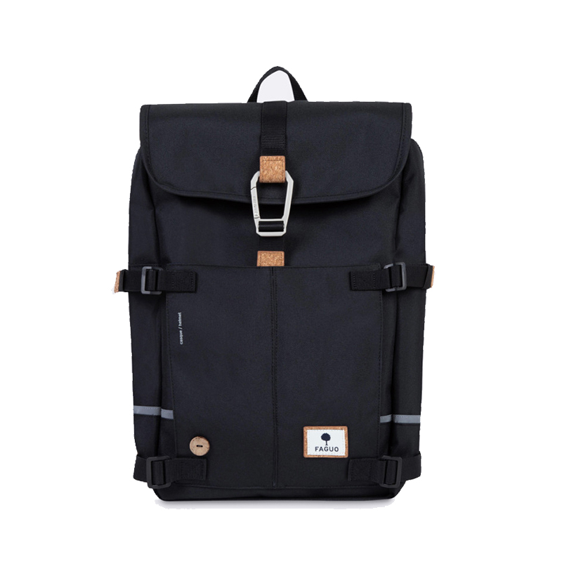 Aanbieding Faguo Commuter Vegan Backpack Black - 3701180930183