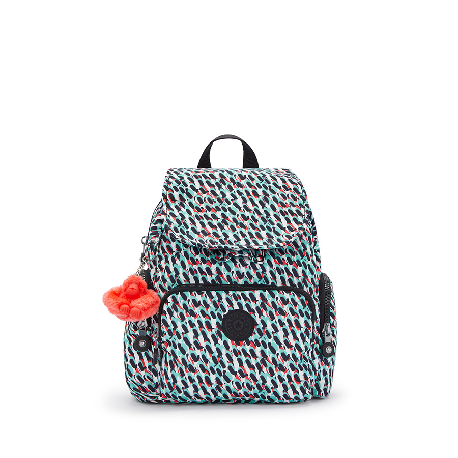 Aanbieding Kipling City Zip Mini Backpack Abstract Print - 0195438924940