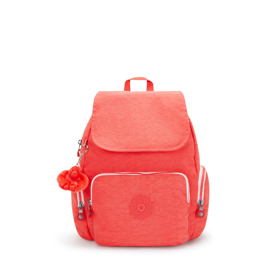 Aanbieding Kipling City Zip S Backpack Almost Coral - 0195436944117